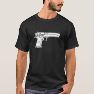 abandone a elevação do t-shirt da arma de fogo d
