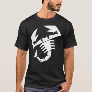 Abarth escorpion logo branco Clássico T-Shirt
