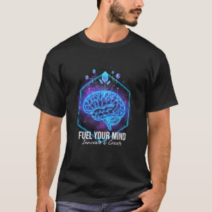 "ABASTECE A TUA MENTE" T-Shirt Tech Brain: