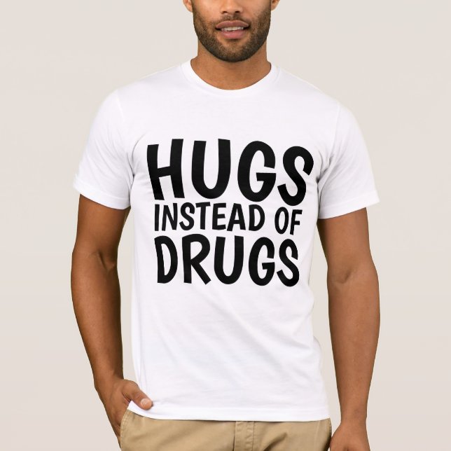 ABATES EM VEZ DE T-shirts DROGS (Frente)