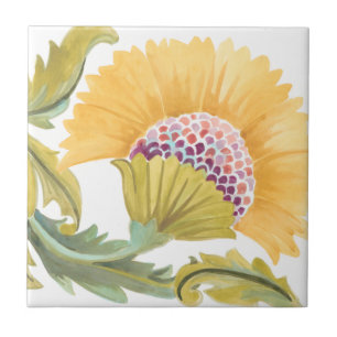 Abbey Floral Azulejos - Amarelo
