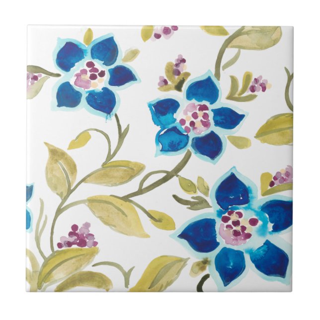 Abbey Floral Azulejos - Blue Blooms (Frente)