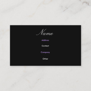 Abbey III Cartão de visita