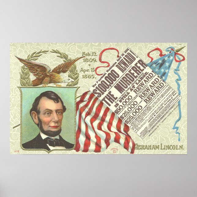 Abe Lincoln Poster vintage (Frente)