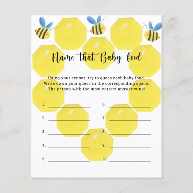 Abe - Nomeie aquele jogo de comida de bebê (Frente)