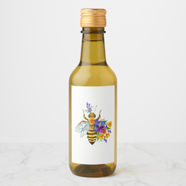 Abeja flor com plantas silvestres (Frente)
