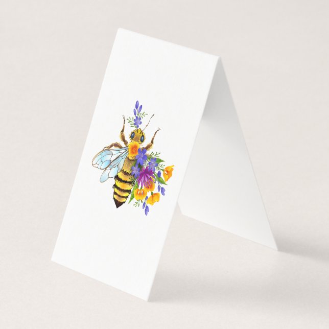 Abeja flor com plantas silvestres (Frente)