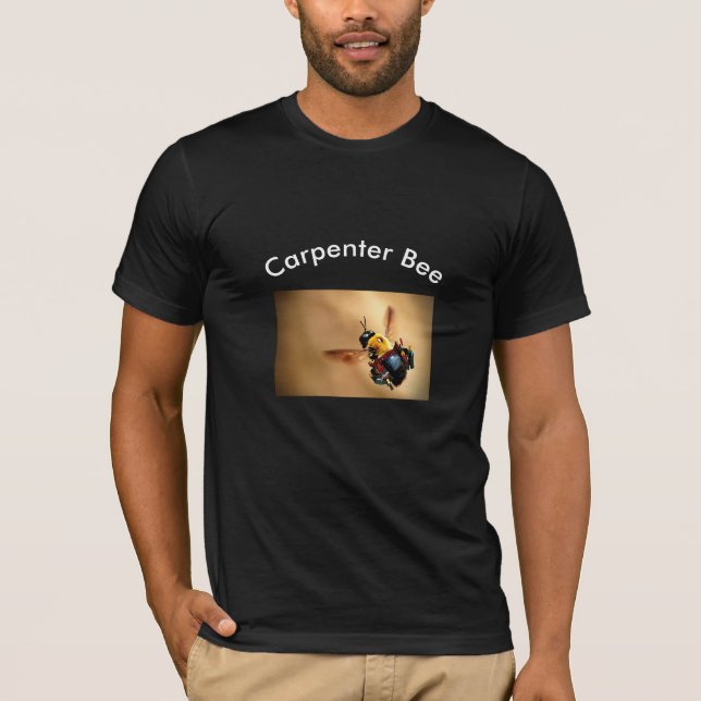 Abelha de carpinteiro: T-shirt (escuro) (Frente)