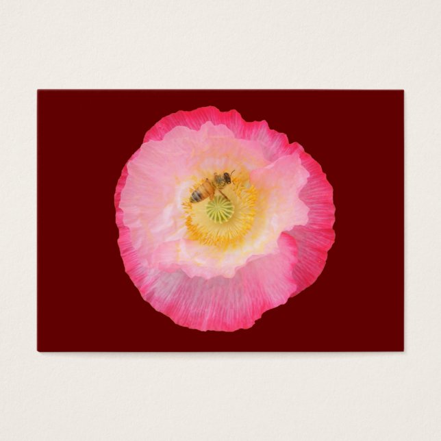Abelha na Poppy ~ ATC (Frente)