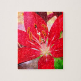 Abelha num Quebra-cabeça de Jigsaw Lily Relaxing S