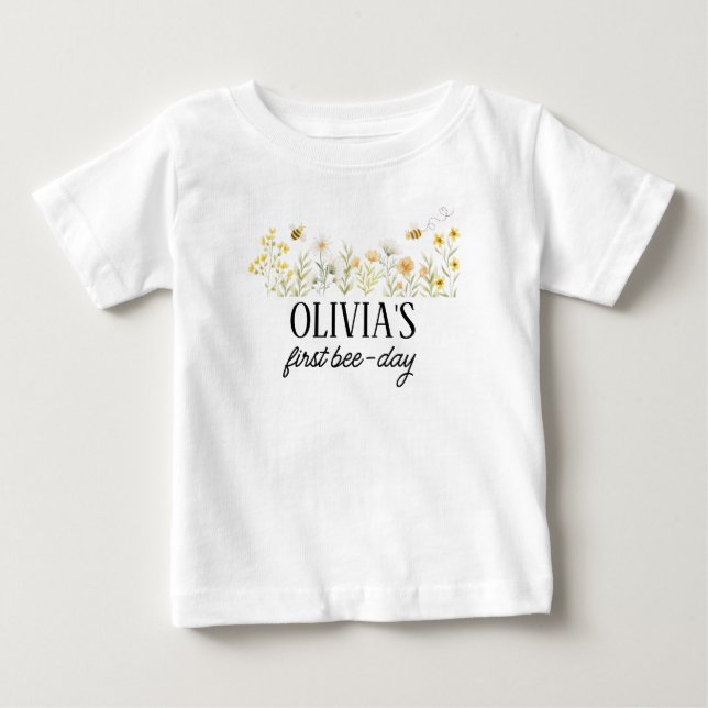 Abelhas Aniversário Qualquer Camisa de Idade (Frente)