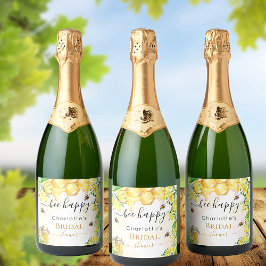 Abelhas Chá de panela floral amarelo