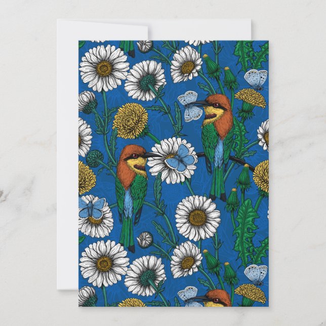 Abelhas comem em azul (Frente)