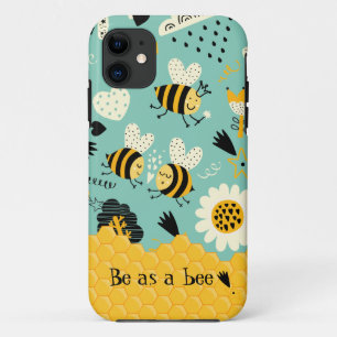 Abelhas-cutas moldam capas de iphone