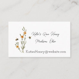Abelhas e Flores Cartão de visita