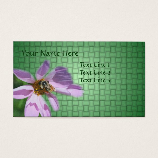 Abelhas Na Natureza Da Flor Do Cosmos Rosa (Frente)