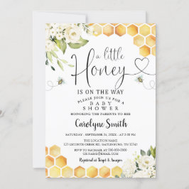 Abelhas Um Pequeno Convite Para Chás de fraldas De