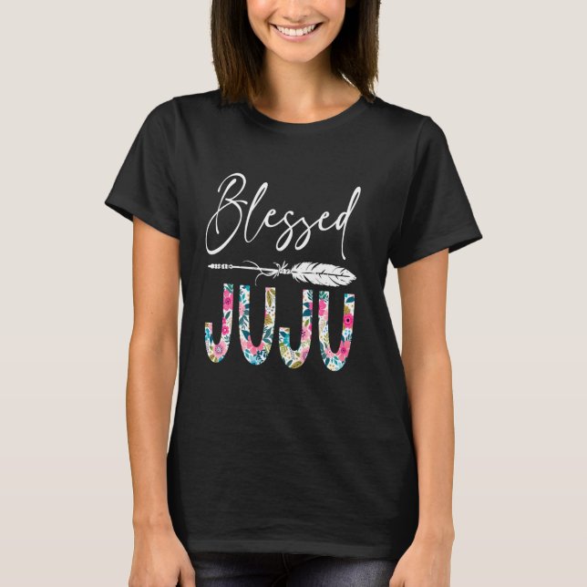 Abençoada Juju Camisetas Engraçadas, Presente Para (Frente)