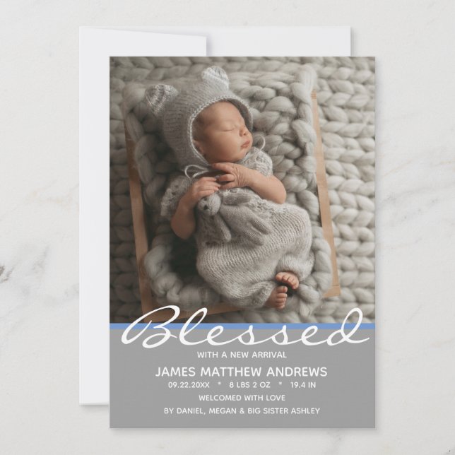 Abençoado Bebê Cor-de-Rosa Foto do Coração (Frente)