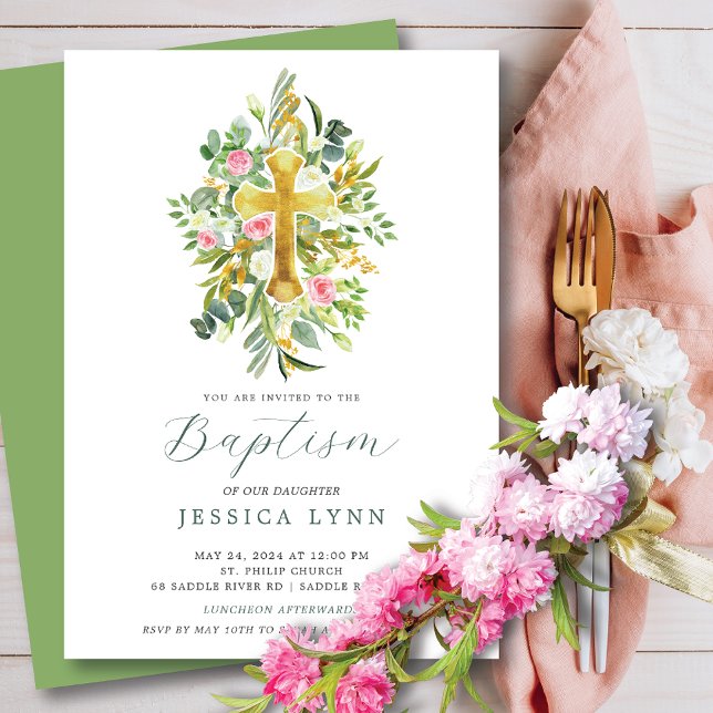 Abençoado Começa Convite Batismo (Criador carregado)