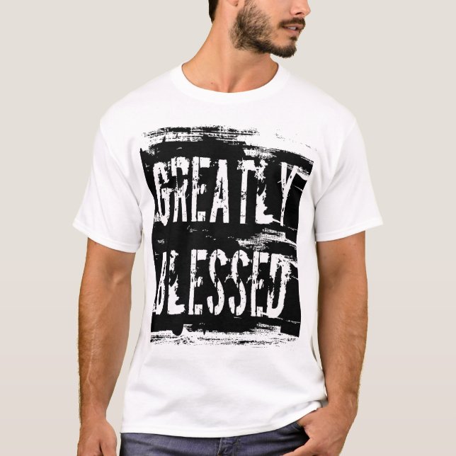Abençoado extremamente - camisa inspirador (Frente)