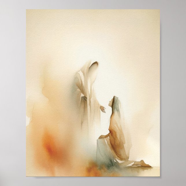 Abençoado por Jesus, Impressão Digital, Inspirador (Frente)