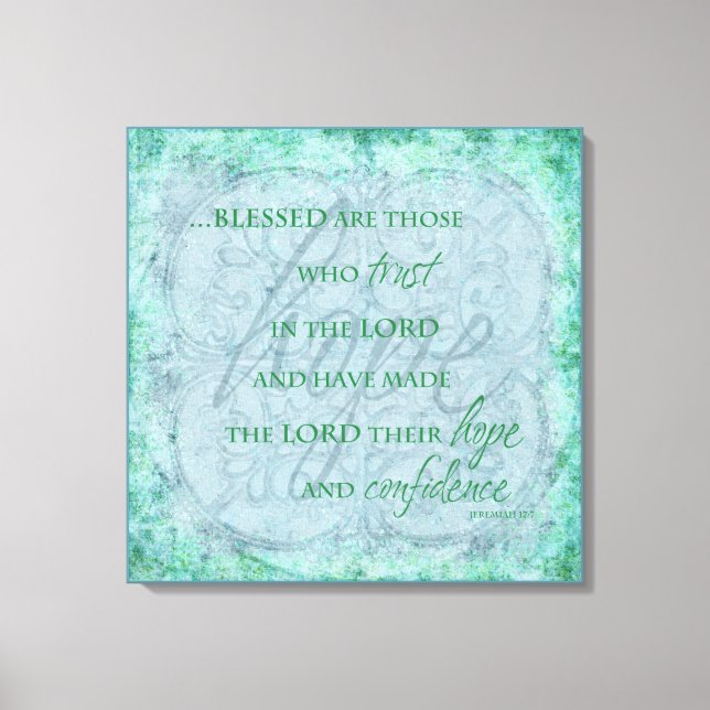 Abençoados são aqueles que confiam na Canvas do Se (Frente)