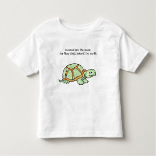 Abençoados são as camisetas Meek Turtle Toddler