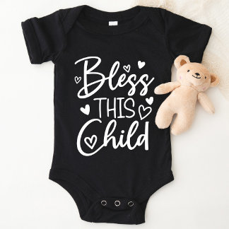 Abençoe Esta Criança Baptism A Camisa Religiosa Do