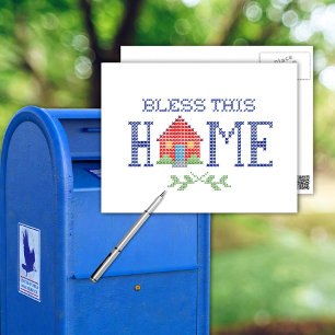 Abençoe Este Cartão Postal Doméstico