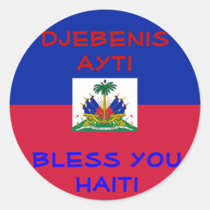 Abençoe etiquetas de Haiti