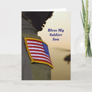 Abençoe meu Cartão de Oração Soldado
