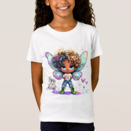 Abençoe Seu Coração Lil Fairy Kids T-Shirt