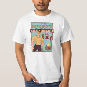 Abençoou os rafrescamentos. camisa unisex