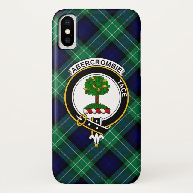 Abercrombie Scottish Clan Tartan Capa de telefone (Verso)