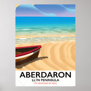 Aberdaron, na Península de Gales, poster à beira-m
