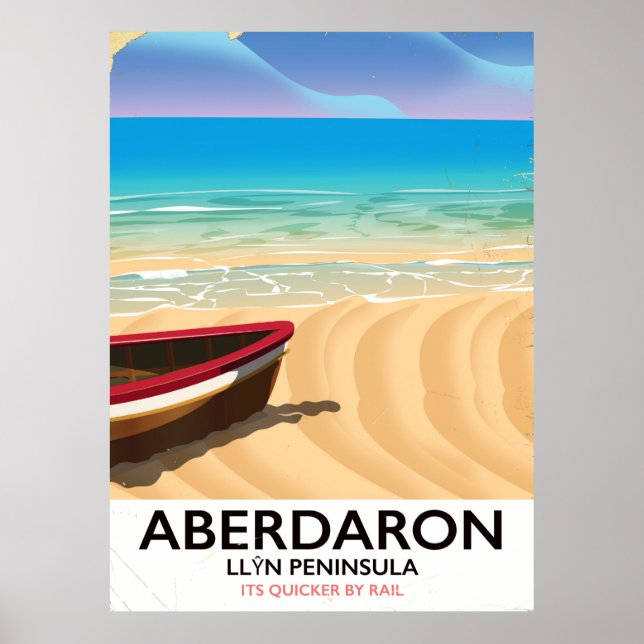 Aberdaron, na Península de Gales, poster à beira-m (Frente)