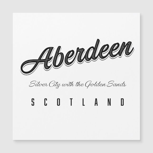 Aberdeen "Prata com areias Ouros" (Frente)