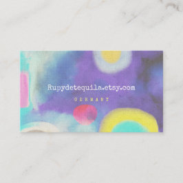 Abertura do Cartão de visita de Aquarela