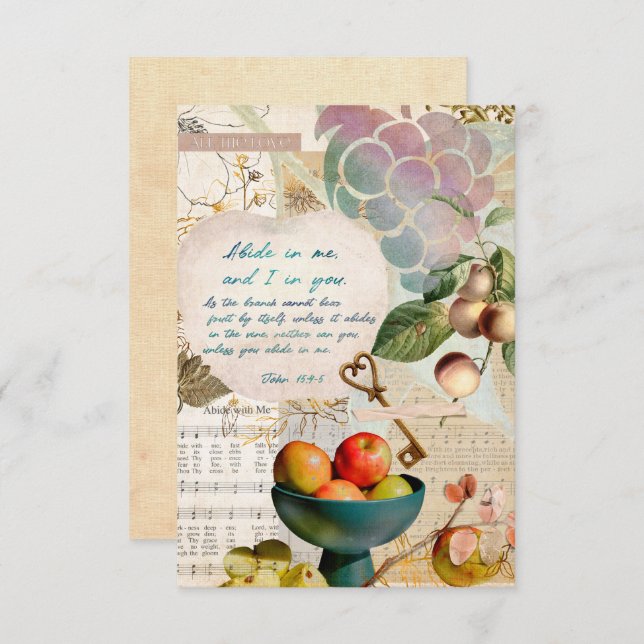 Abide in Me Fruitoso Faith (Frente/Verso)