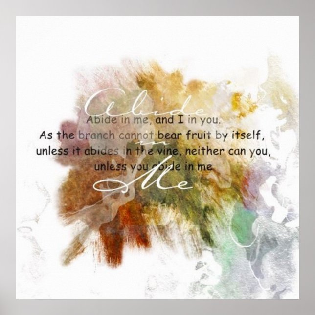 Abide in Me Poster (Frente)