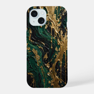 Abismo Esmeralda - Luxo Verde Preto e Ouro Líquido