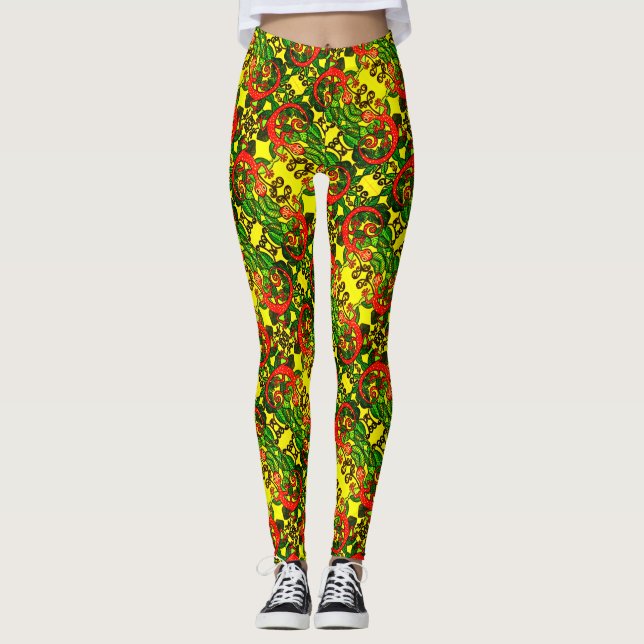 ABL - 304 - Red Gecko - Leggings (Frente)
