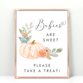 Abóbora Bestida Tome Poster de Chá de fraldas