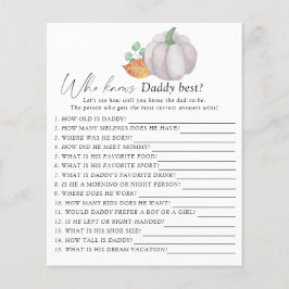 Abóbora branca - Quem sabe o melhor jogo do pai