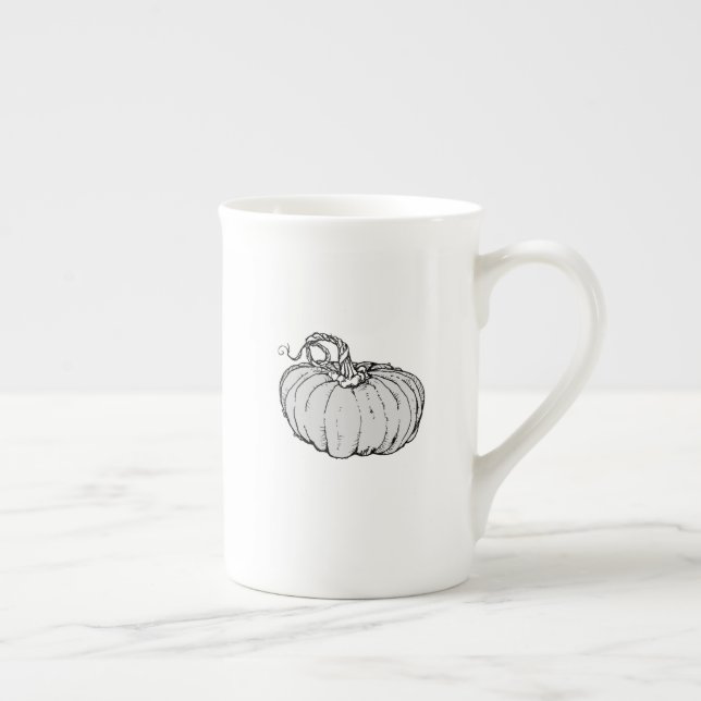 Abóbora - Caneca de Porcelana (Direita)
