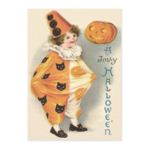 Abóbora Cute Palhaço Jack O Lantern