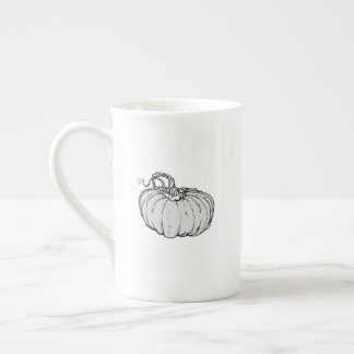 Abóbora de Halloween - “Bu!” Caneca de Porcelana