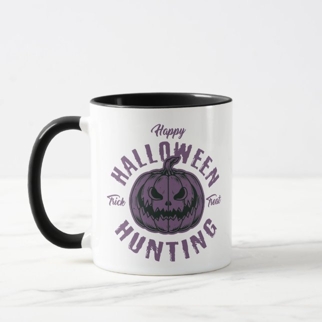 Abóbora-de-Halloween Caça Caneca - Truque Assustad (Esquerda)