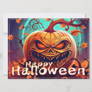 Abóbora de Halloween Galho Torcido Ornada